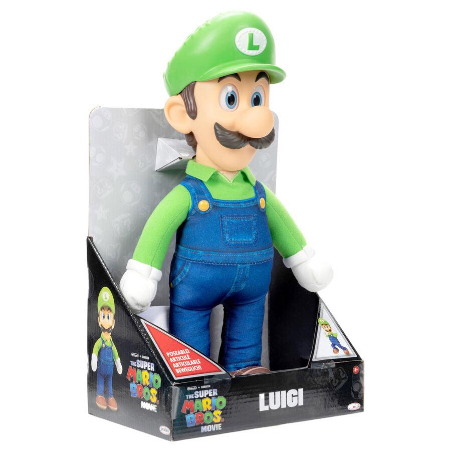 Super Mario Bros The Movie - Luigi Soft plush toy 30cm - Jakks Pacific - Ginga Toys