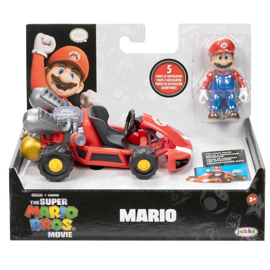 Super Mario Bros. The Movie Mario Pull Back kart Racer - Ginga Toys