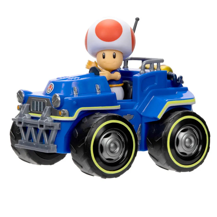 Super Mario Bros. The Movie Toad Pull Back kart Racer - Ginga Toys