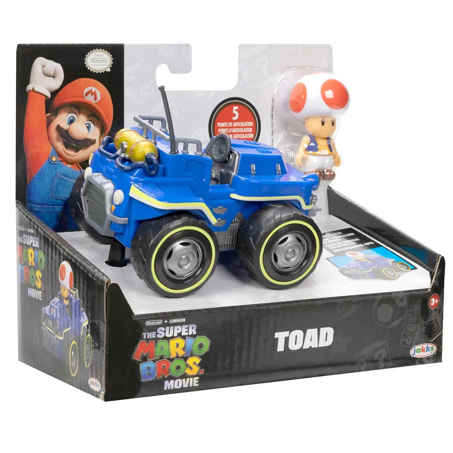 Super Mario Bros. The Movie Toad Pull Back kart Racer - Ginga Toys