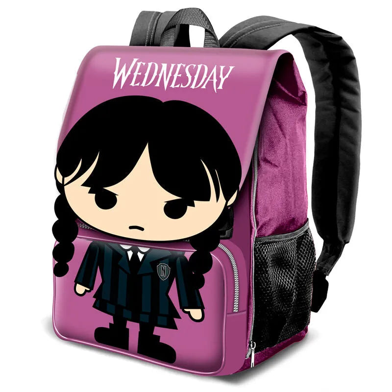 The Addams Family - Wednesday Chibi flap backpack 45cm - Ginga Toys