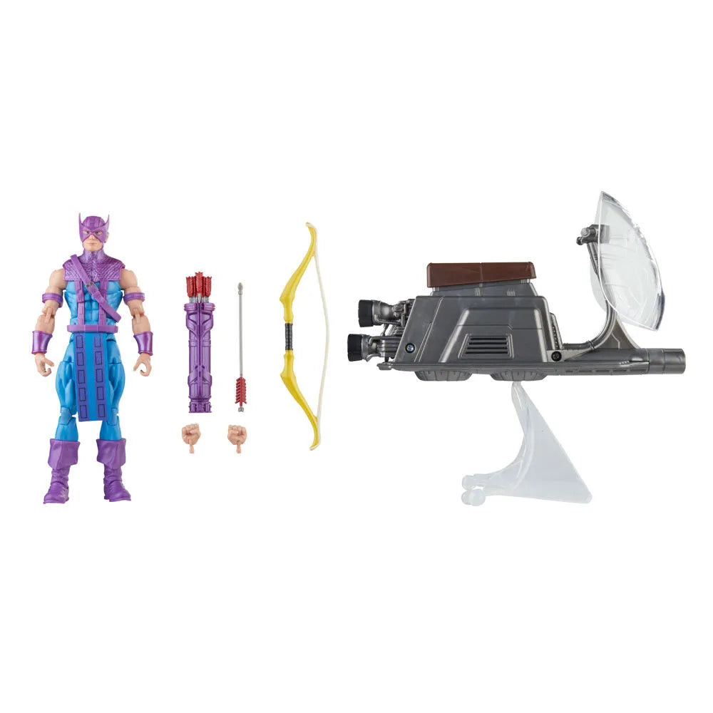 The Avengers 60th Anniversary Marvel Legends Hawkeye with Sky-Cycle - Ginga Toys