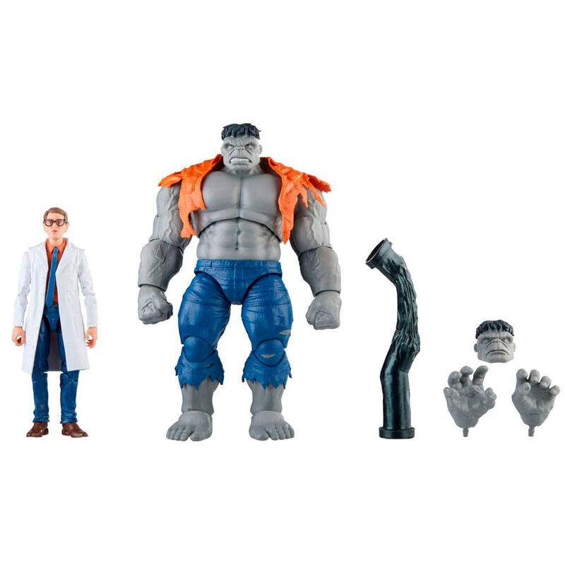 The Avengers 60th Marvel Legends Gray Hulk and Dr. Bruce Banner Two-Pack Figures - Hasbro - Ginga Toys