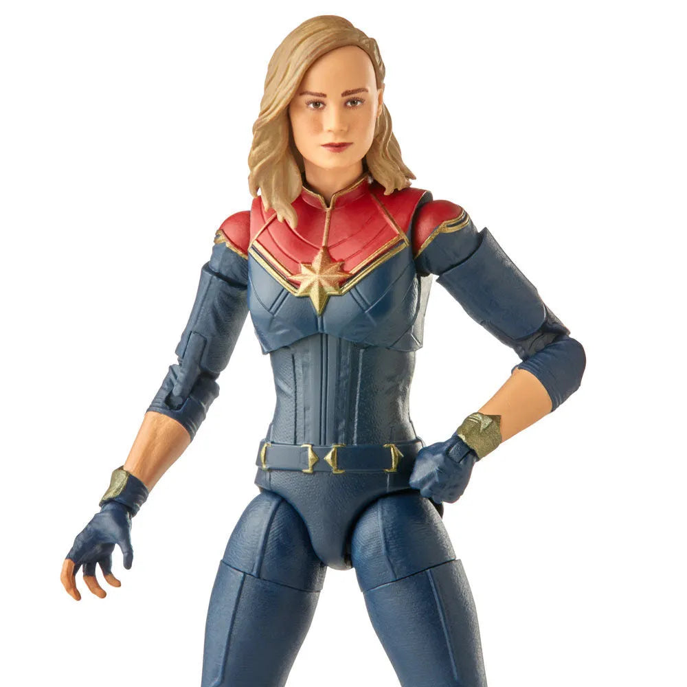 The Marvels Marvel Legends Captain Marvel Action Figure (Totally Awesome Hulk BAF) - Ginga Toys