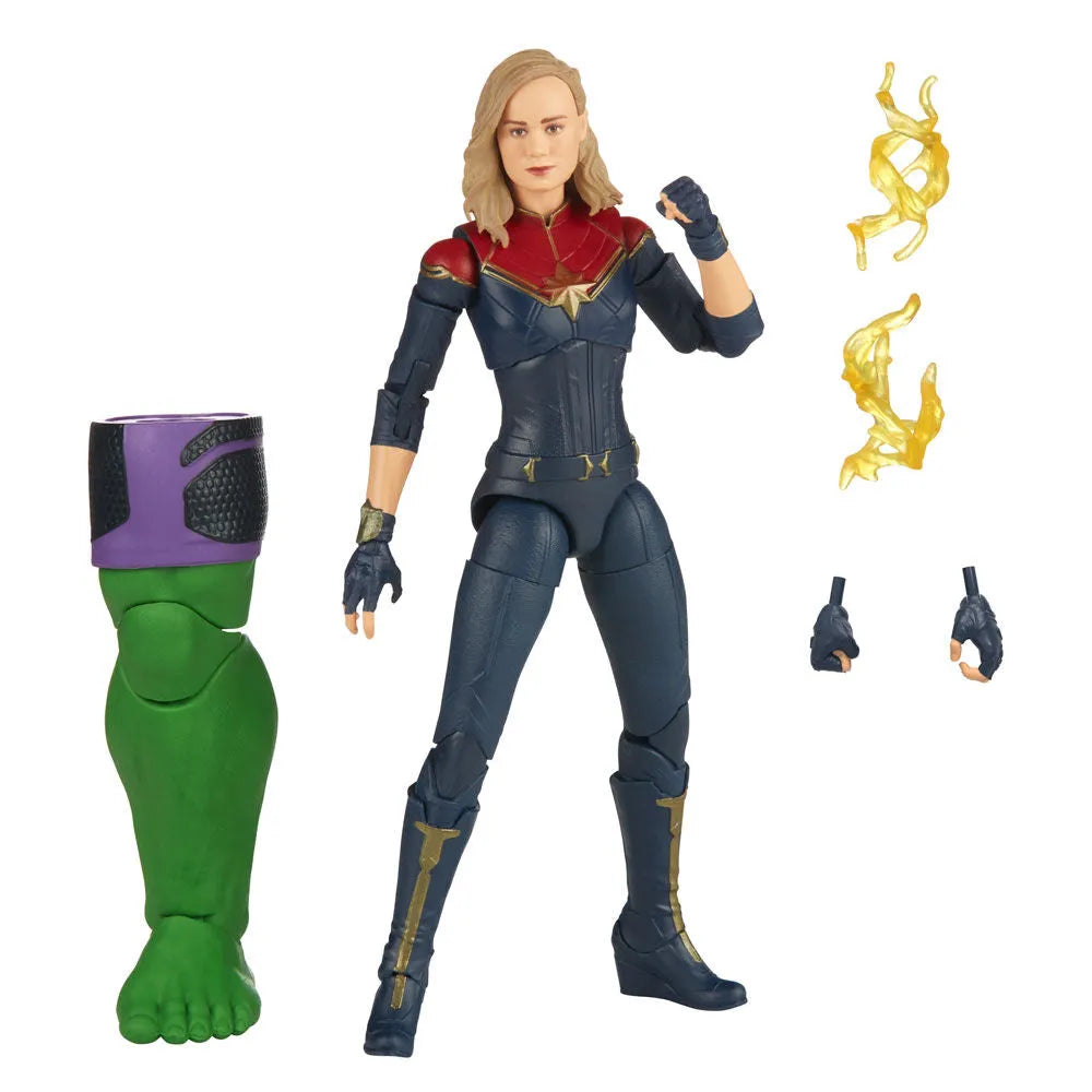 The Marvels Marvel Legends Captain Marvel Action Figure (Totally Awesome Hulk BAF) - Ginga Toys