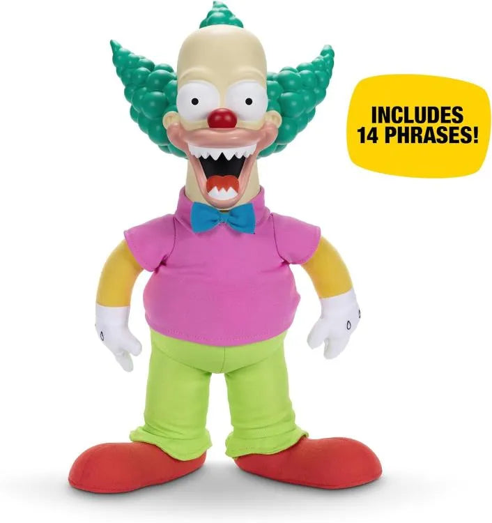 The Simpsons Krusty the Clown Talking Plush Doll - Ginga Toys