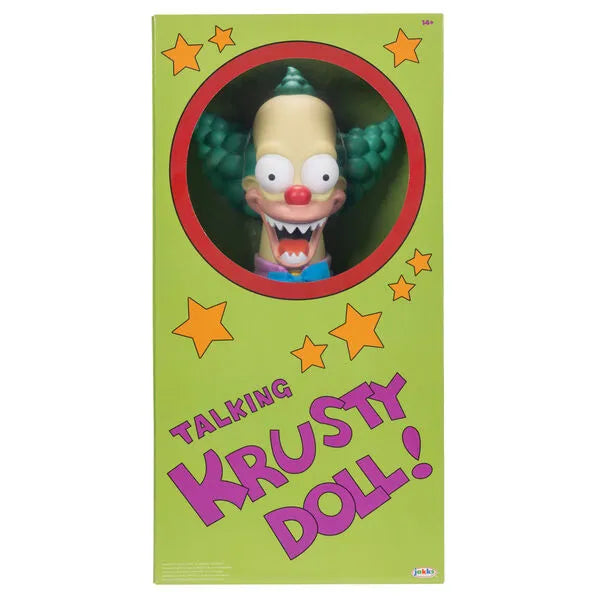 The Simpsons Krusty the Clown Talking Plush Doll - Ginga Toys