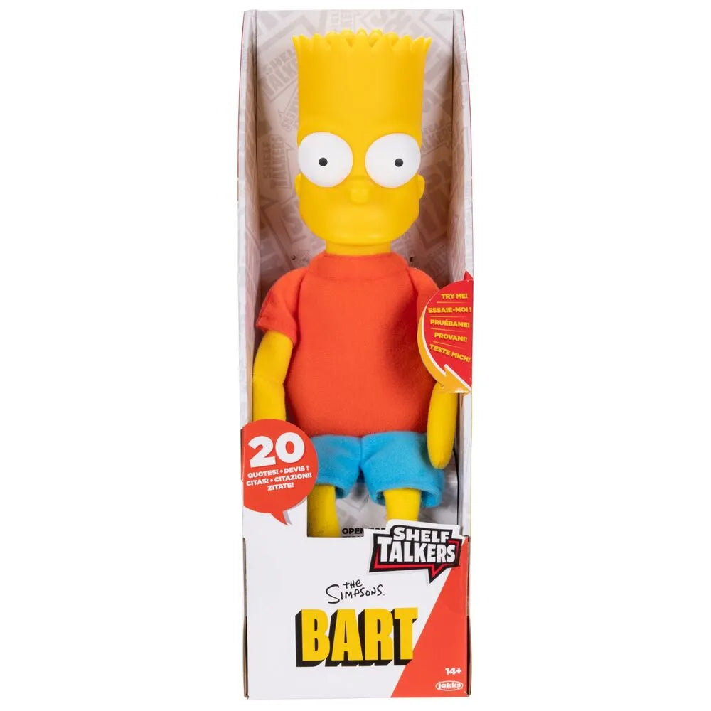 The Simpsons Shelf Talkers Bart Plush Doll 33cm - Ginga Toys