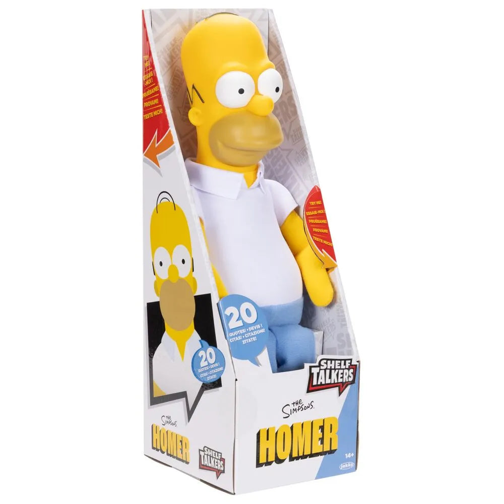 The Simpsons Shelf Talkers Homer Plush Doll 33cm - Ginga Toys