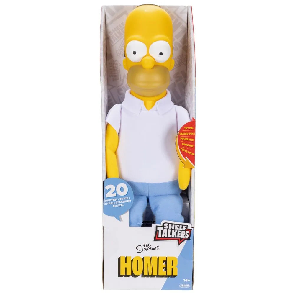 The Simpsons Shelf Talkers Homer Plush Doll 33cm - Ginga Toys