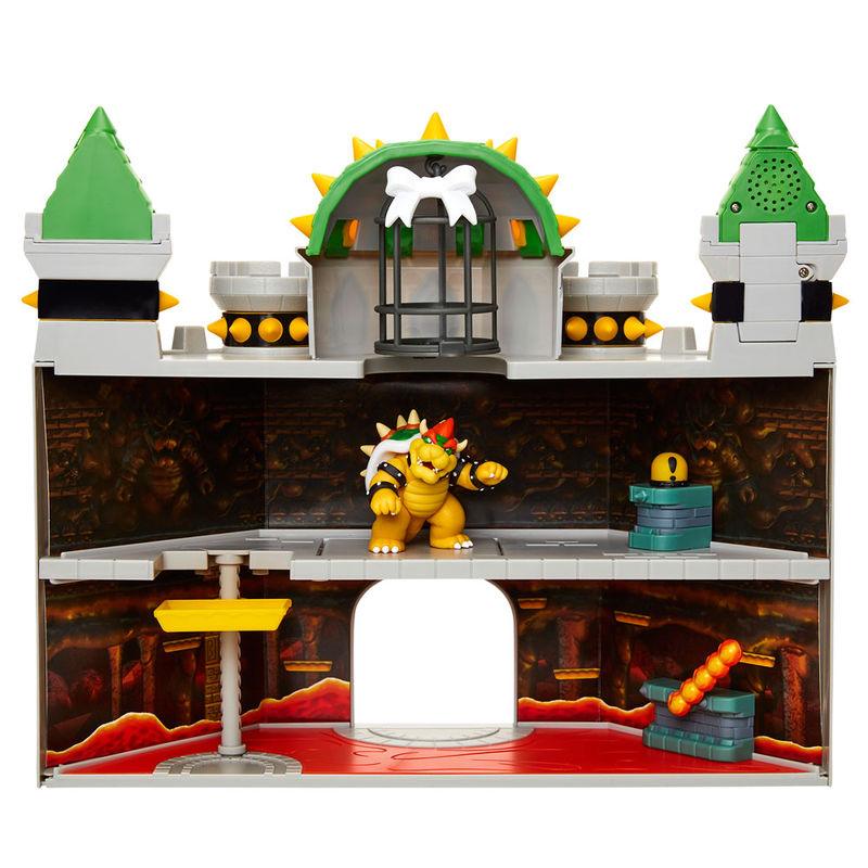 The Super Mario Bros. Deluxe Bowser Castle Playset Toy - Jakks Pacific - Ginga Toys