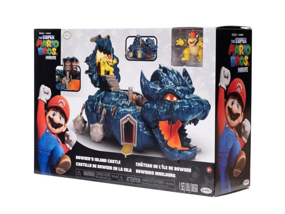 World of Nintendo - Pack château Super Mario Bowser Castle, playset Deluxe