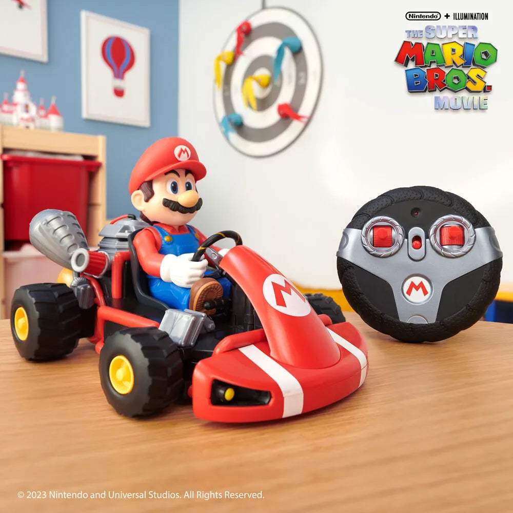 The Super Mario Bros (Movie) Mario Rumble R/C Kart Racer Toy - Ginga Toys