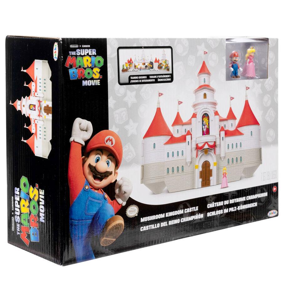 The Super Mario Bros. Movie Mini World Mushroom Kingdom Castle Deluxe Playset - Jakks Pacific - Ginga Toys