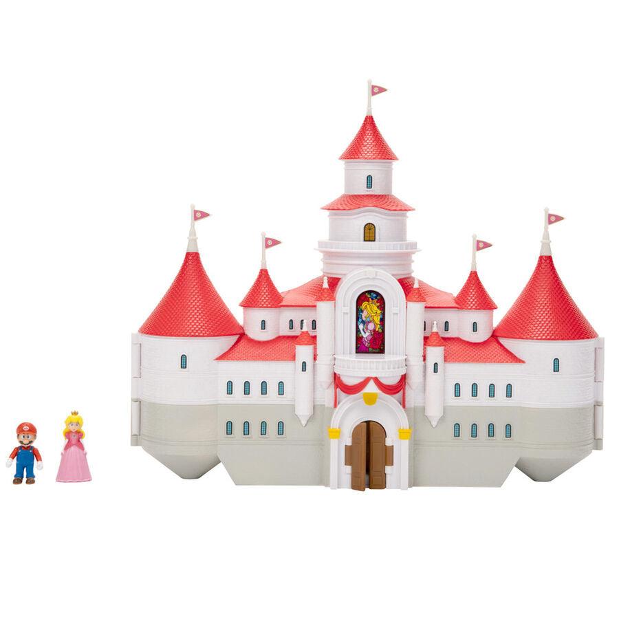 The Super Mario Bros. Movie Mini World Mushroom Kingdom Castle Deluxe Playset - Jakks Pacific - Ginga Toys