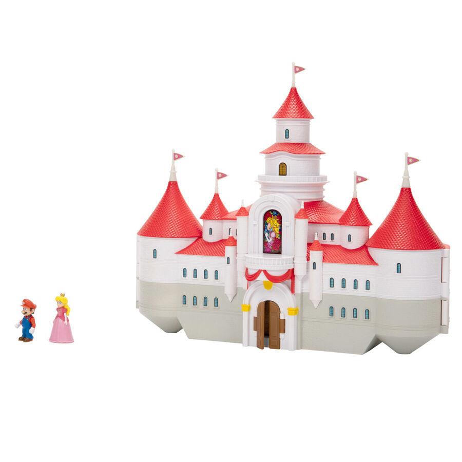 The Super Mario Bros. Movie Mini World Mushroom Kingdom Castle Deluxe Playset - Jakks Pacific - Ginga Toys