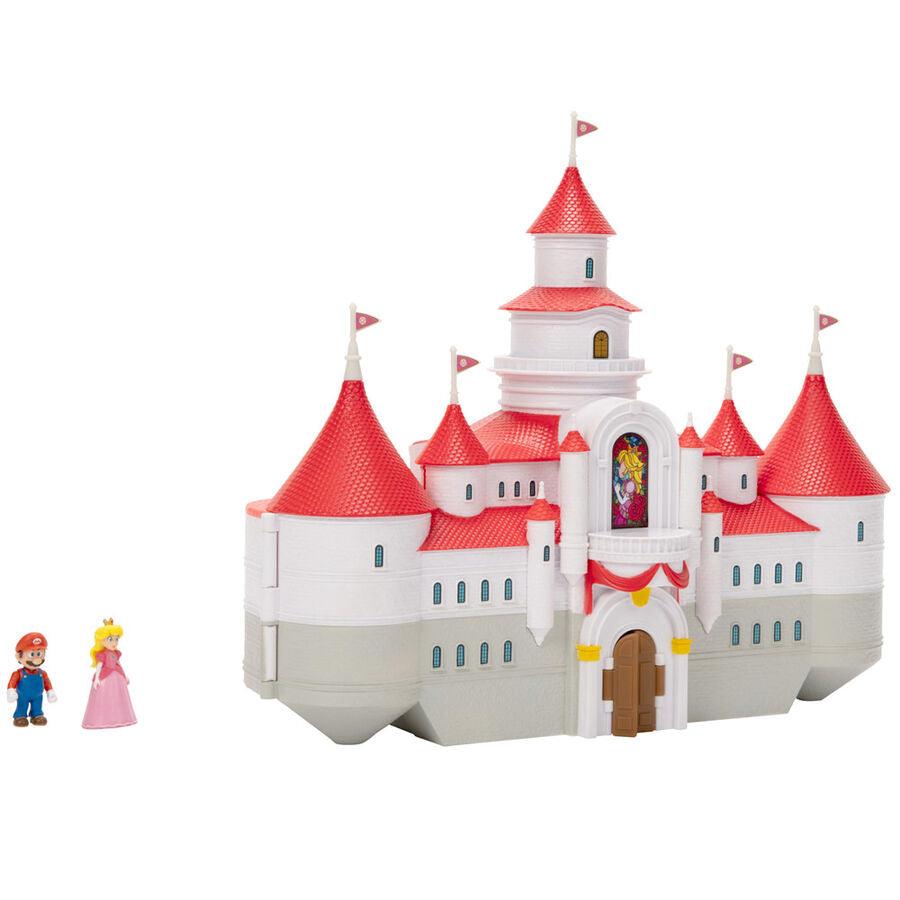 The Super Mario Bros. Movie Mini World Mushroom Kingdom Castle Deluxe Playset - Jakks Pacific - Ginga Toys