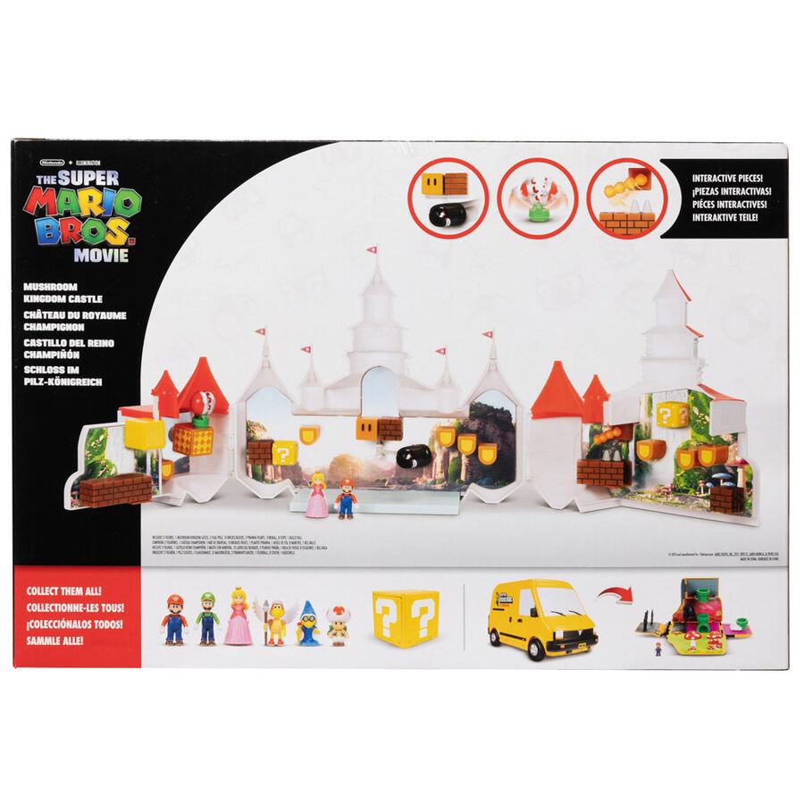 The Super Mario Bros. Movie Mini World Mushroom Kingdom Castle Deluxe Playset - Jakks Pacific - Ginga Toys