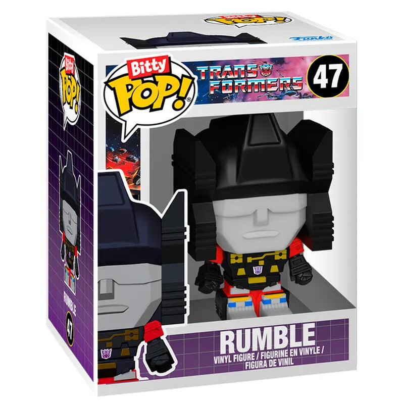 Transformers Bitty Pop! Bitty Bot Soundwave with Rumble - Ginga Toys