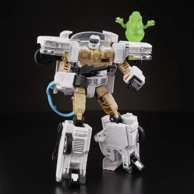 Transformers Collaborative Ghostbusters x Transformers Ectotron Ecto-1 Figure - Ginga Toys