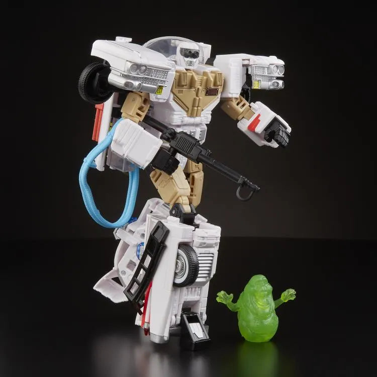 Transformers Collaborative Ghostbusters x Transformers Ectotron Ecto-1 Figure - Ginga Toys