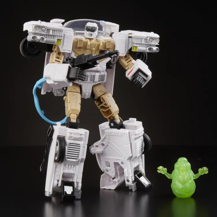 Transformers Collaborative Ghostbusters x Transformers Ectotron Ecto-1 Figure - Ginga Toys