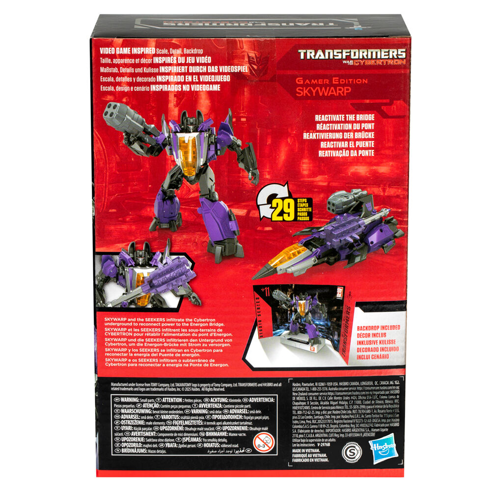 Transformers: War for Cybertron Studio Series Gamer Edition 11 Voyager Class Skywarp Action Figure - Ginga Toys