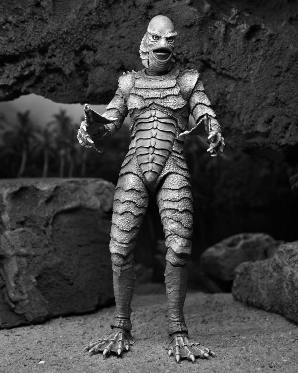 Universal Monsters Ultimate Creature from the Black Lagoon Figure (Black & White) - Ginga Toys