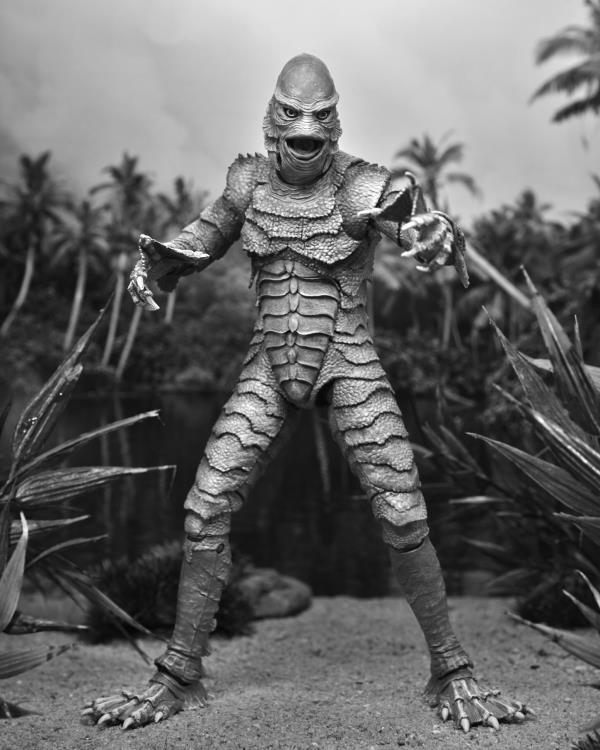 Universal Monsters Ultimate Creature from the Black Lagoon Figure (Black & White) - Ginga Toys