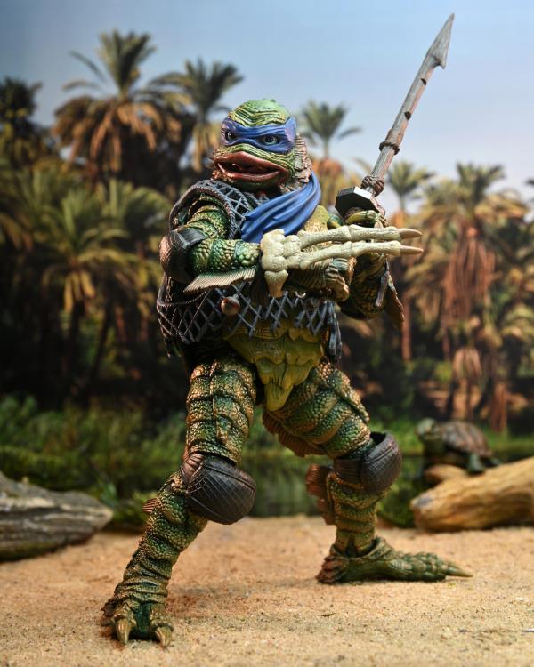 Universal Monsters x Teenage Mutant Ninja Turtles Ultimate Leonardo as The Creature Figure - Ginga Toys