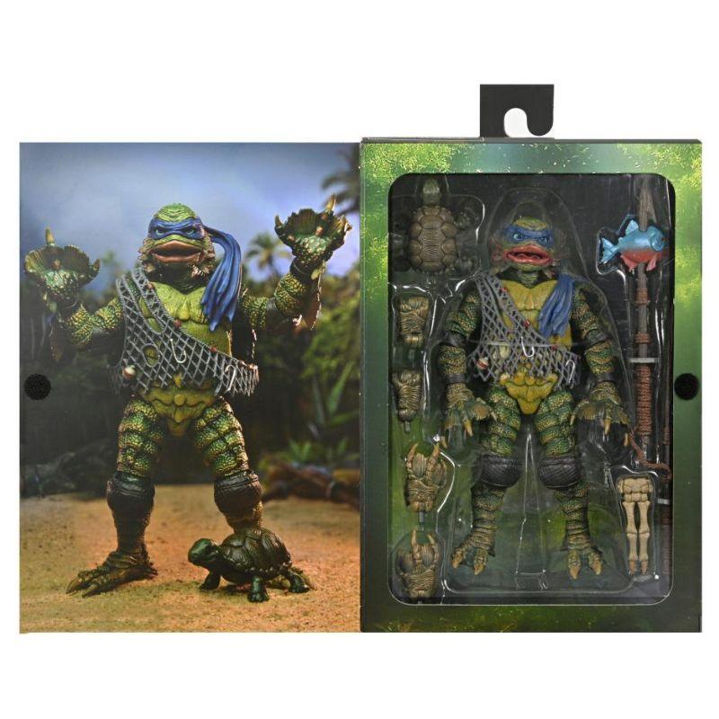 Universal Monsters x Teenage Mutant Ninja Turtles Ultimate Leonardo as The Creature Figure - Ginga Toys