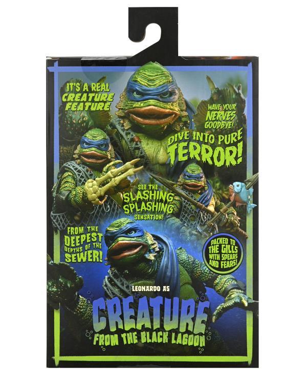 Universal Monsters x Teenage Mutant Ninja Turtles Ultimate Leonardo as The Creature Figure - Ginga Toys