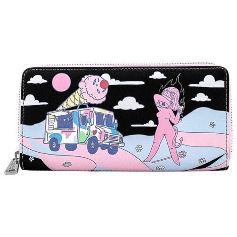 Valfre Lucy Ice Cream Truck Checkbook Zip Around Wallet - Loungefly - Ginga Toys