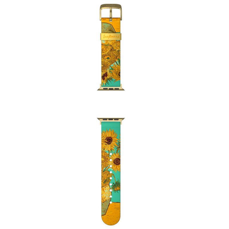 Van Gogh - Sunflowers Smartwatch Band strap + face designs - Mobyfox - Ginga Toys