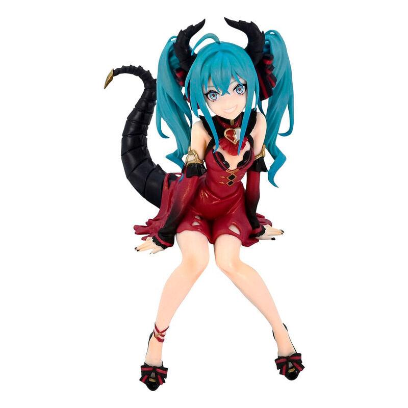 Vocaloid Hatsune Miku (Villain Color Red Variation Ver.) Noodle Stopper Figure - Furyu - Ginga Toys