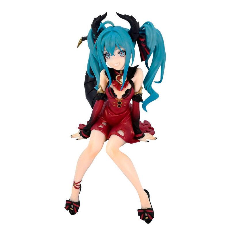 Vocaloid Hatsune Miku (Villain Color Red Variation Ver.) Noodle Stopper Figure - Furyu - Ginga Toys