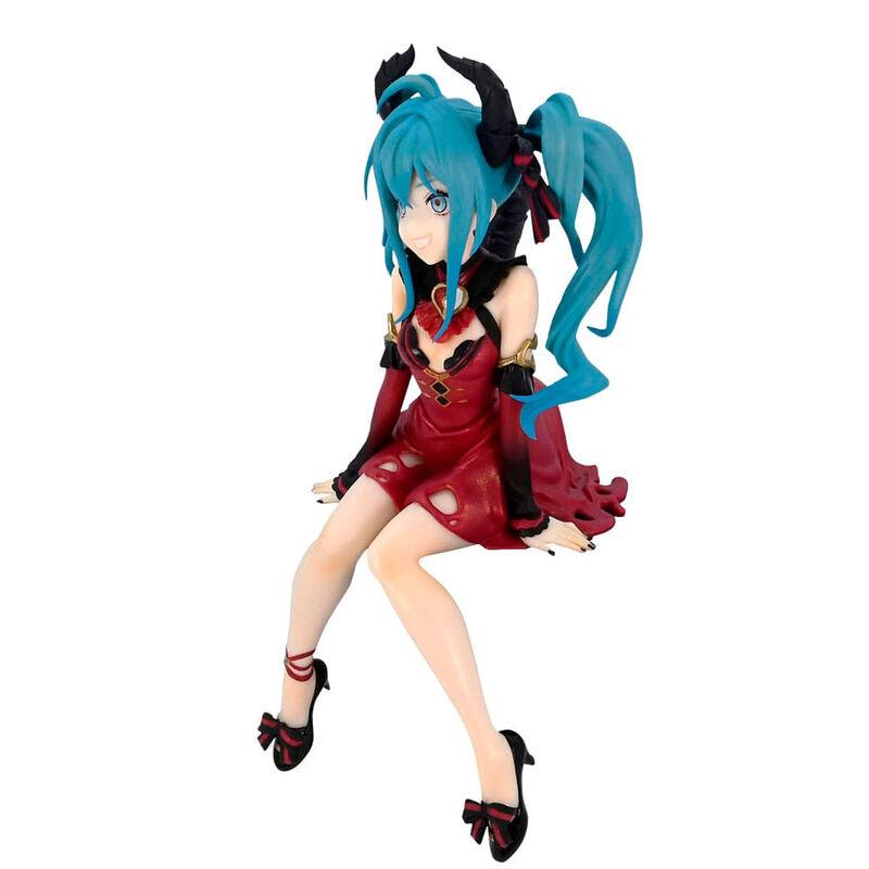 Vocaloid Hatsune Miku (Villain Color Red Variation Ver.) Noodle Stopper Figure - Furyu - Ginga Toys