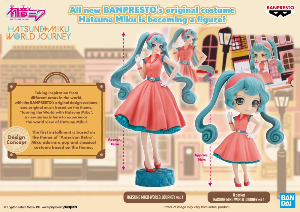 Vocaloid World Journey Vol.1 Hatsune Miku Figure - Banpresto - Ginga Toys