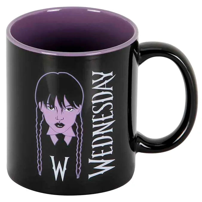 Wednesday Addams Black Mug - Wednesday Braid - Ginga Toys