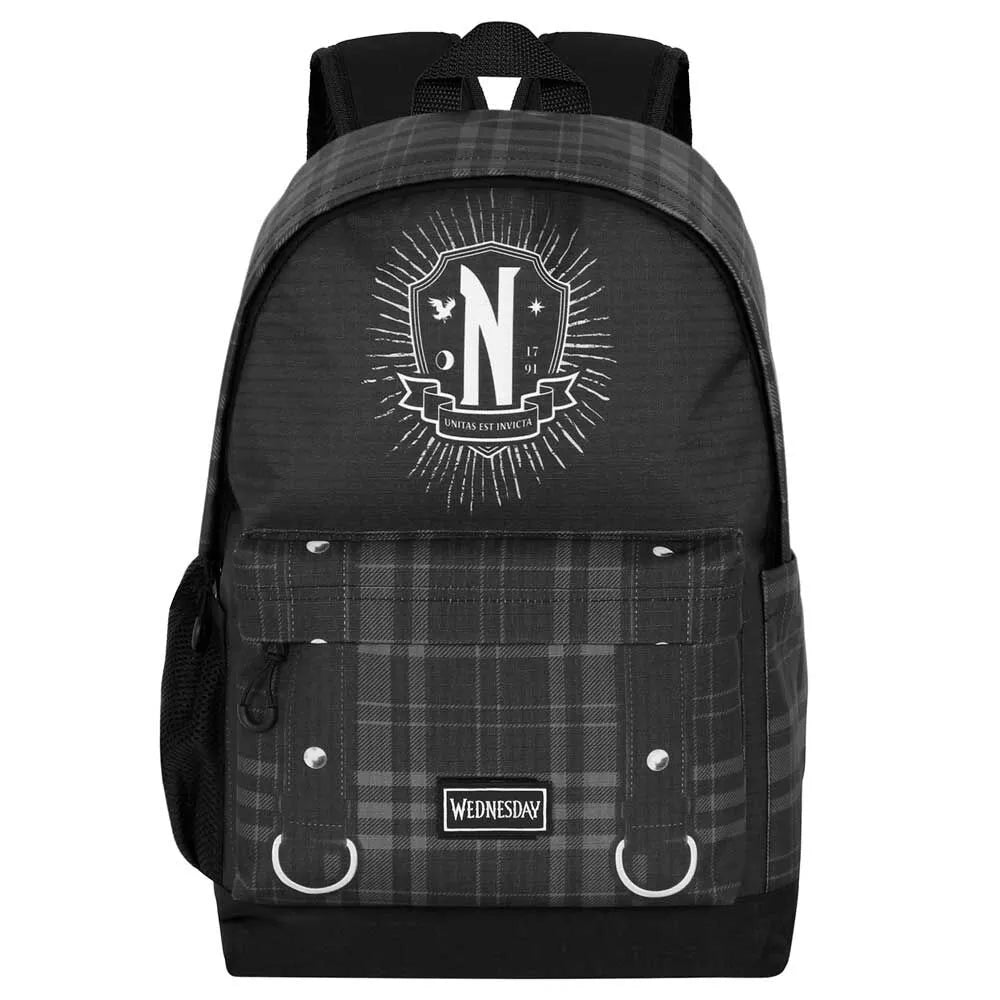 Wednesday Black PLUS HS Backpack Wednesday Chains - Ginga Toys