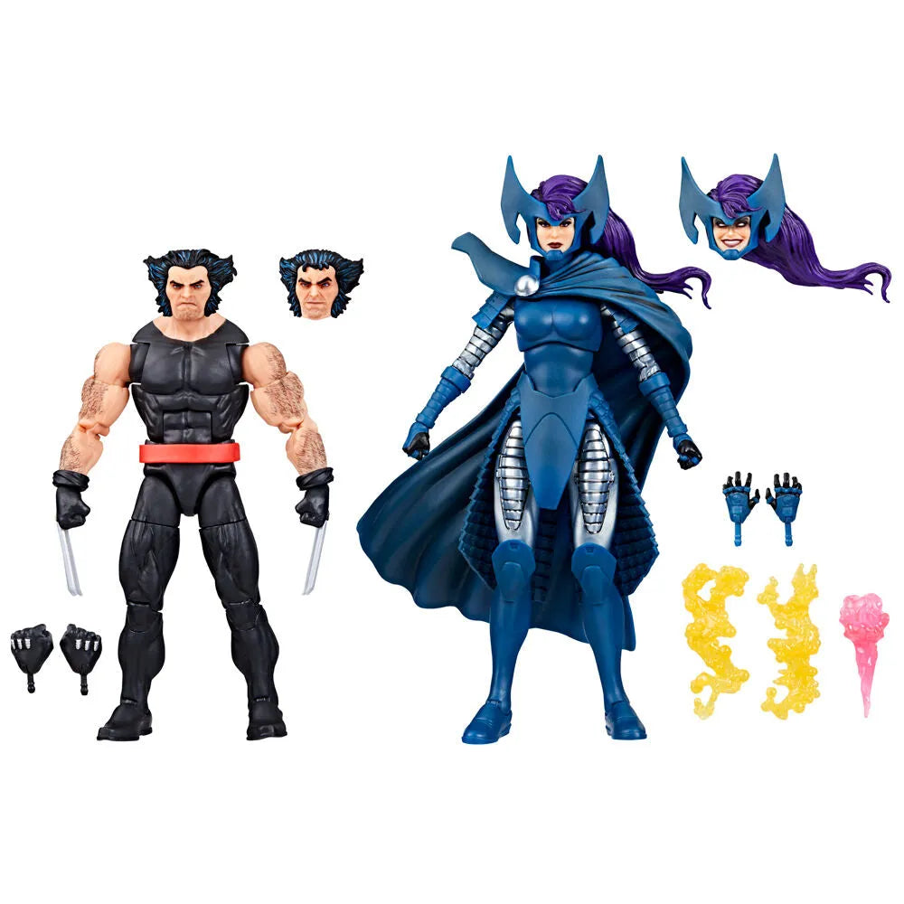 Wolverine 50th Anniversary Marvel Legends Wolverine and Psylocke Two-Pack - Ginga Toys