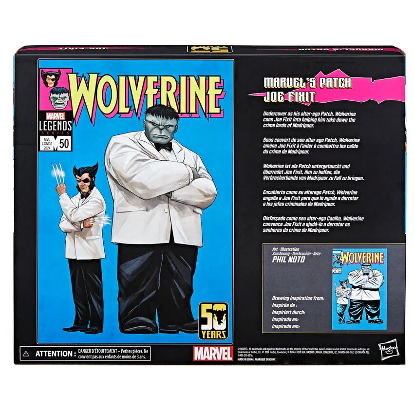 Wolverine 50th Anniversary Marvel Legends Wolverine (Patch) and Joe Fixit Two-Pack - Ginga Toys