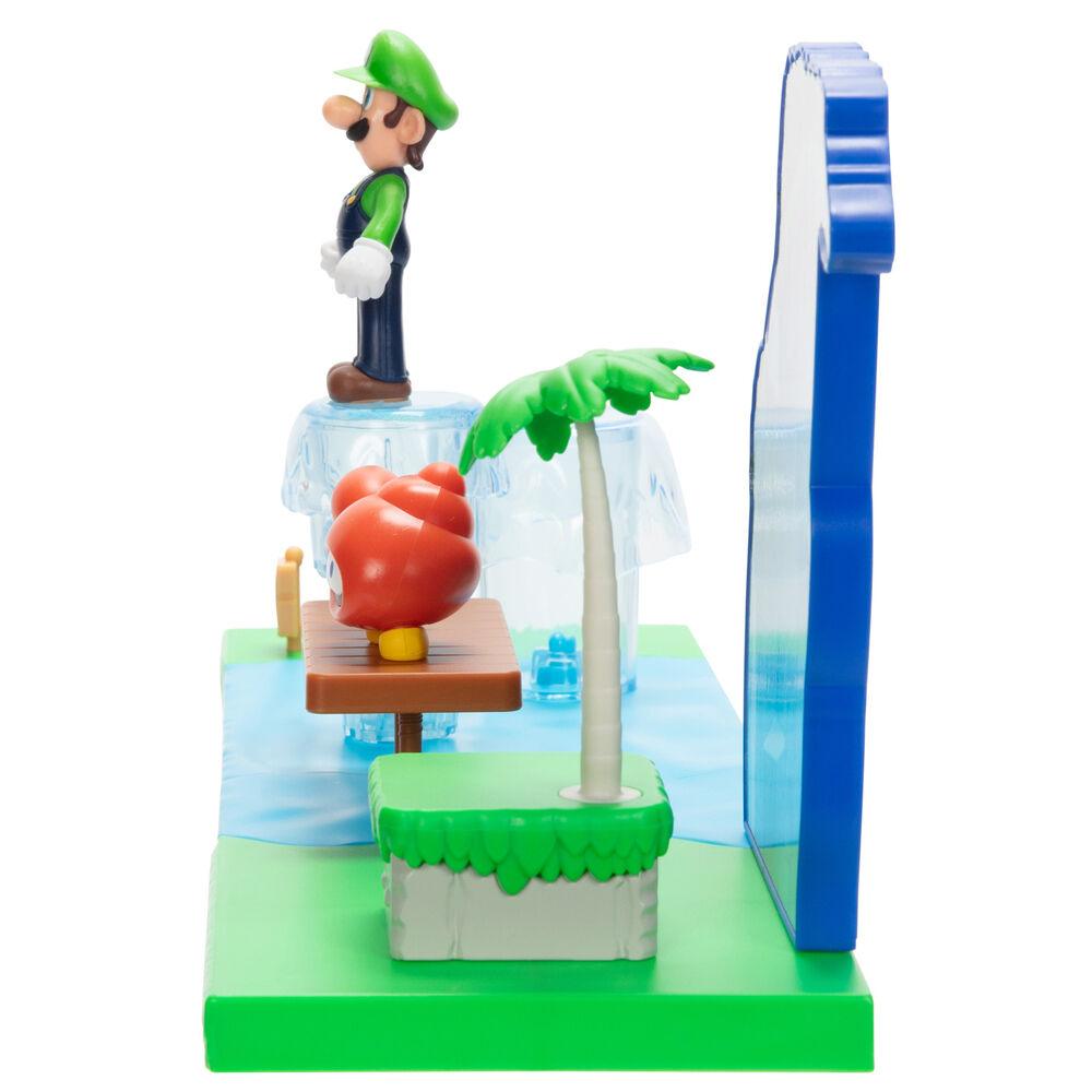 World of Nintendo 2.5" Mario World Sparkling Waters Playset - Jakks Pacific - Ginga Toys