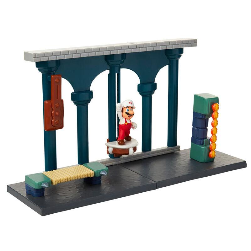 World of Nintendo 2.5" Super Mario Lava Castle Playset Figure - Jakks Pacific - Ginga Toys