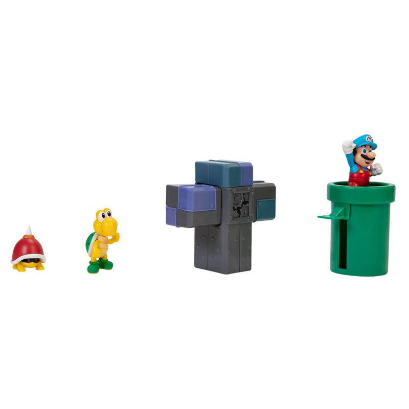 World of Nintendo 2.5" Super Mario Underground diorama set Figure - Jakks Pacific - Ginga Toys