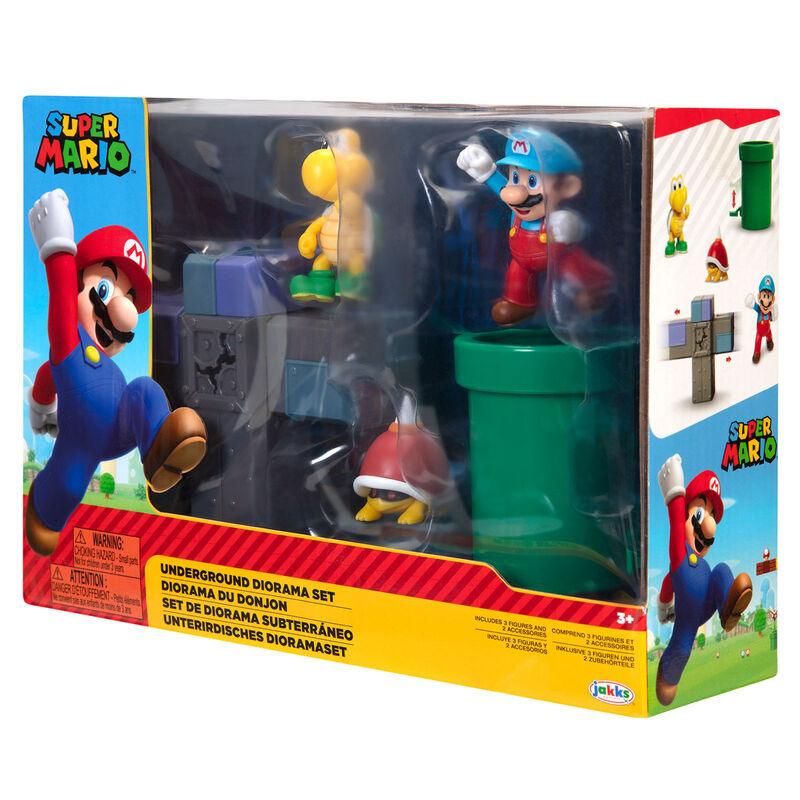 World of Nintendo 2.5" Super Mario Underground diorama set Figure - Jakks Pacific - Ginga Toys