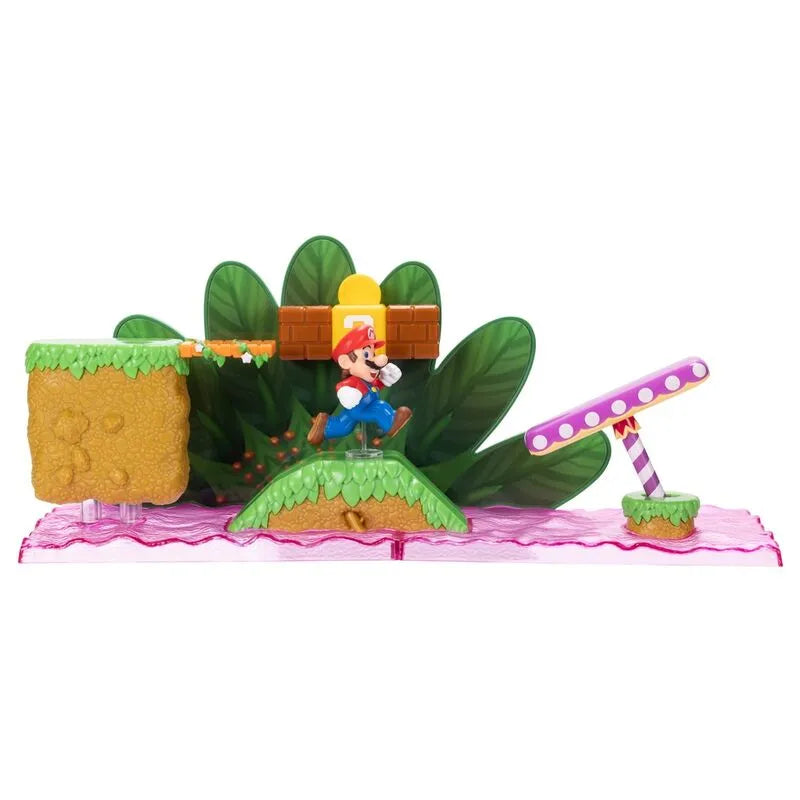 World of Nintendo 2.5" Super Mario World Soda Jungle Playset - Ginga Toys