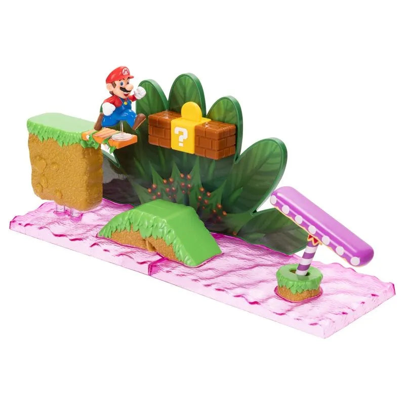 World of Nintendo 2.5" Super Mario World Soda Jungle Playset - Ginga Toys