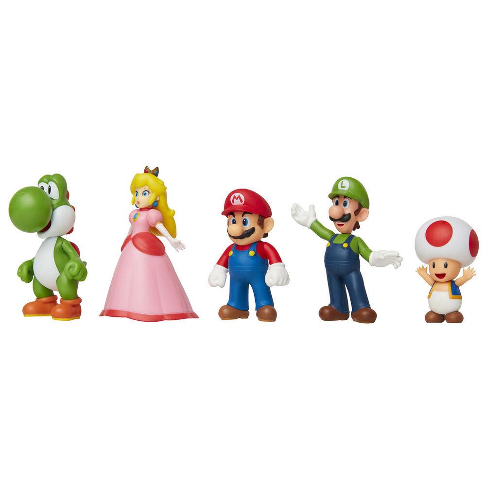 World of Nintendo Super Mario 2.50" 5-Pack Figures - Jakks Pacific - Ginga Toys
