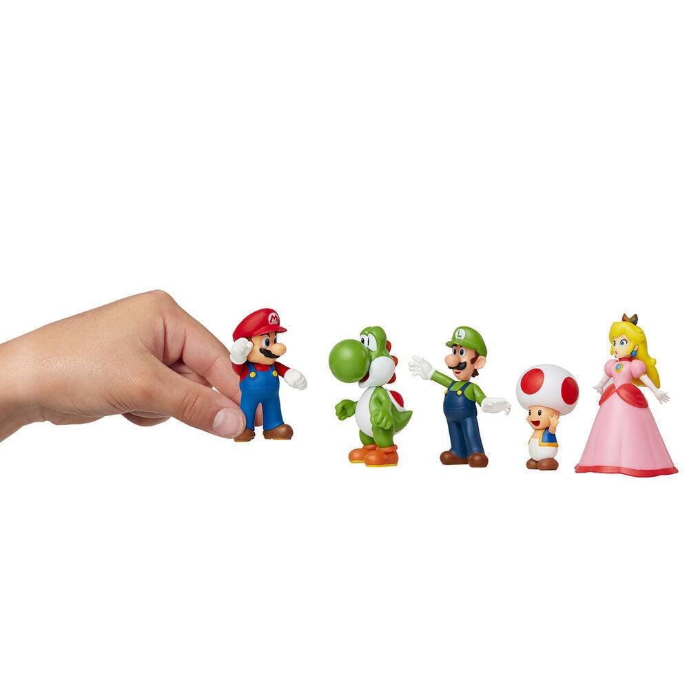 World of Nintendo Super Mario 2.50" 5-Pack Figures - Jakks Pacific - Ginga Toys
